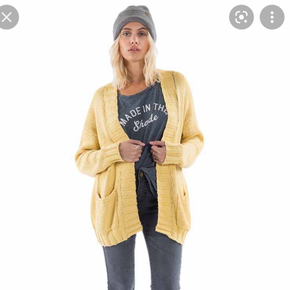 Billabong yellow cardigan